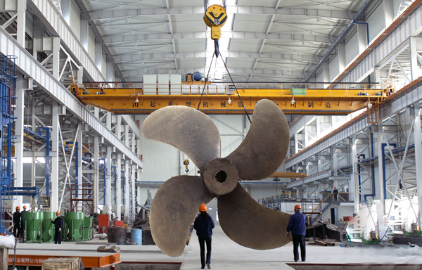 The first product of China Transmission Zhenjiang Tongzhou Propeller Co., Ltd has been put into operation